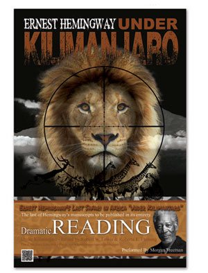 Sample poster for Ernest Hemmingway reading